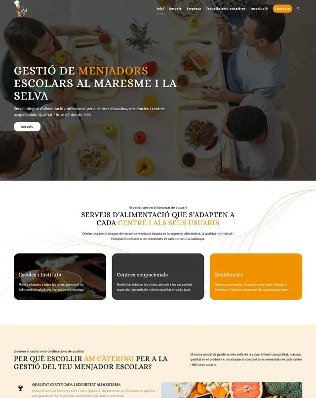 Amcatering3000 website (Catering)