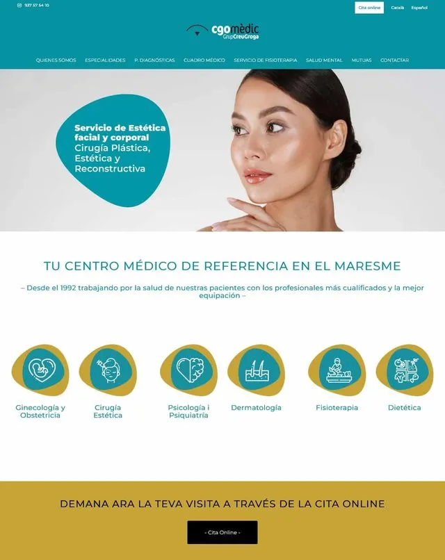 Cgo Mèdic website (Medical centre)