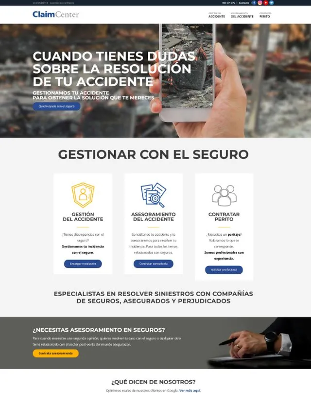 Claimcenter website (Consultancy)