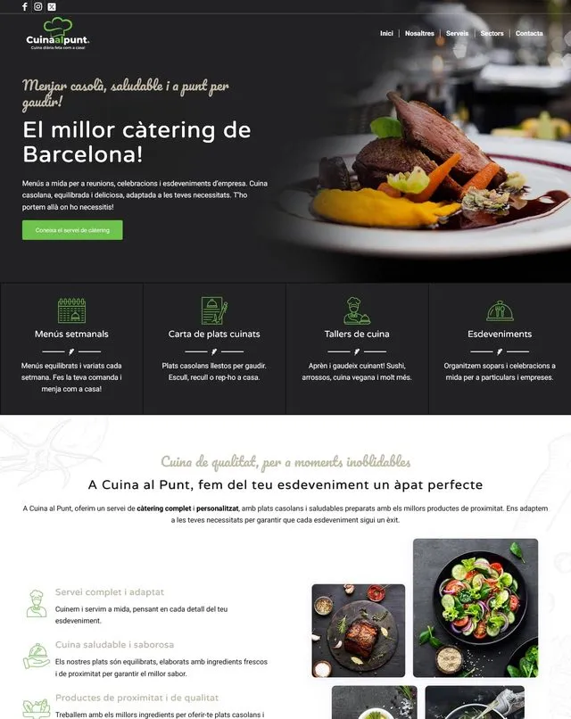 cuinaalpunt website (Catering)