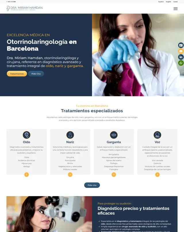DoctoraHandam website (ENT)