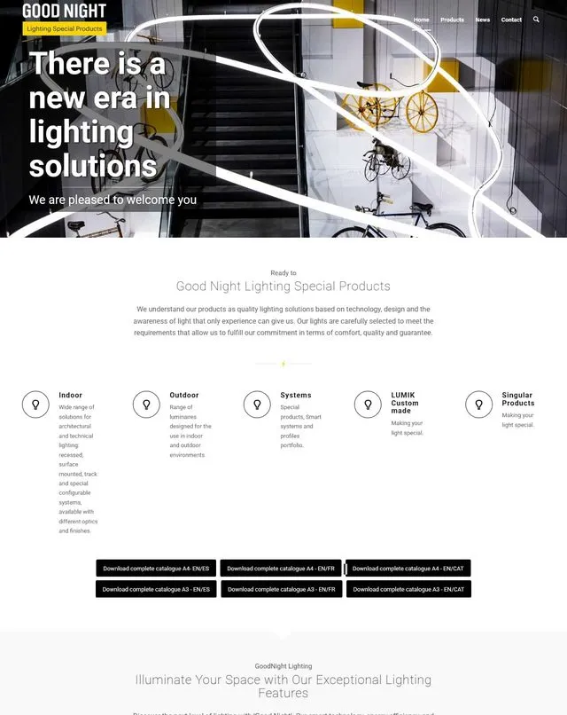 Goodnight website (Lighting)