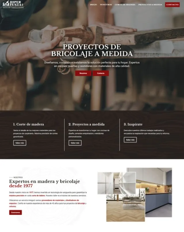 Hiperfusta1 website (DIY)