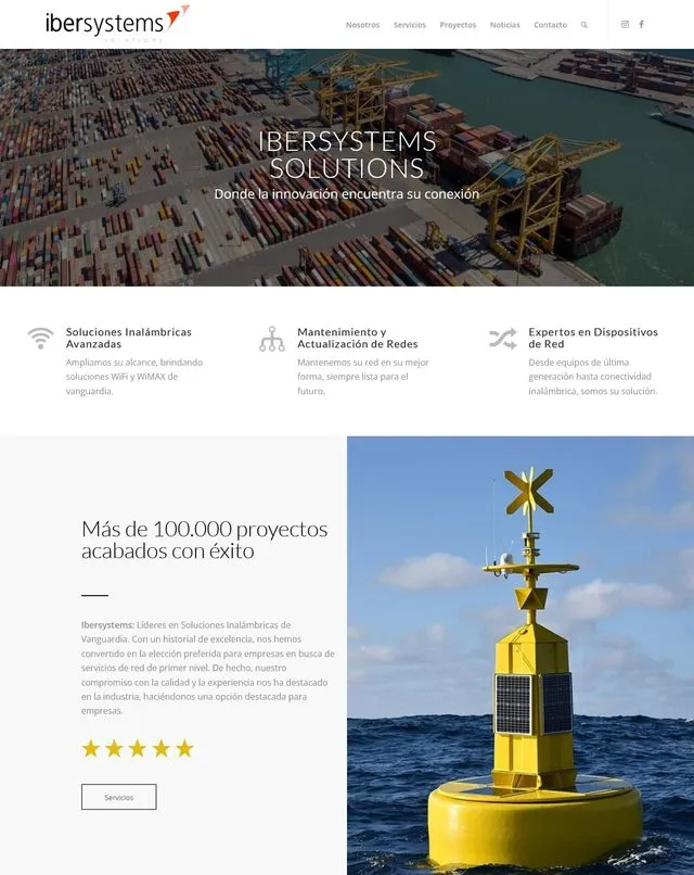 ibersystems website (Wireless solutions)