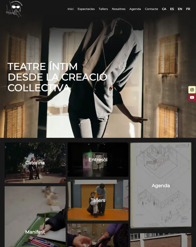 La Dona Calba website (Visual and puppet theatre)