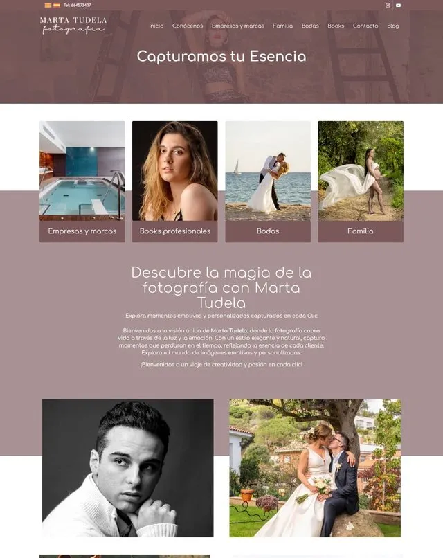 martatudela website (Photography)