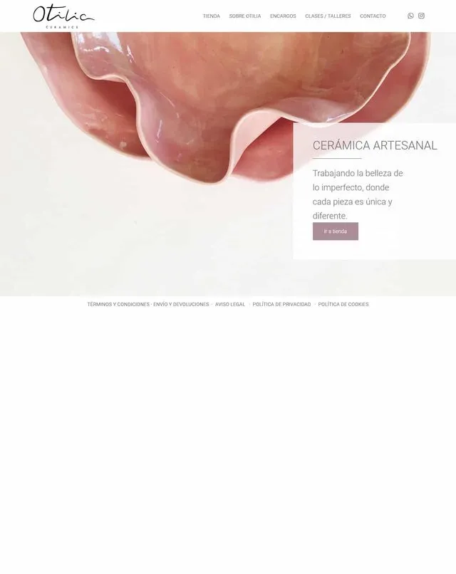 Otilia website (Ceramics)