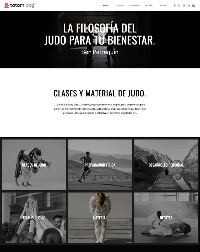 Tatamibag website (Martial arts)