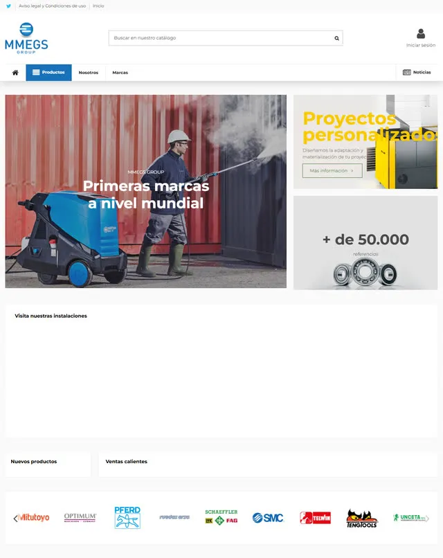 MMEGS Group website (Industrial supplies)